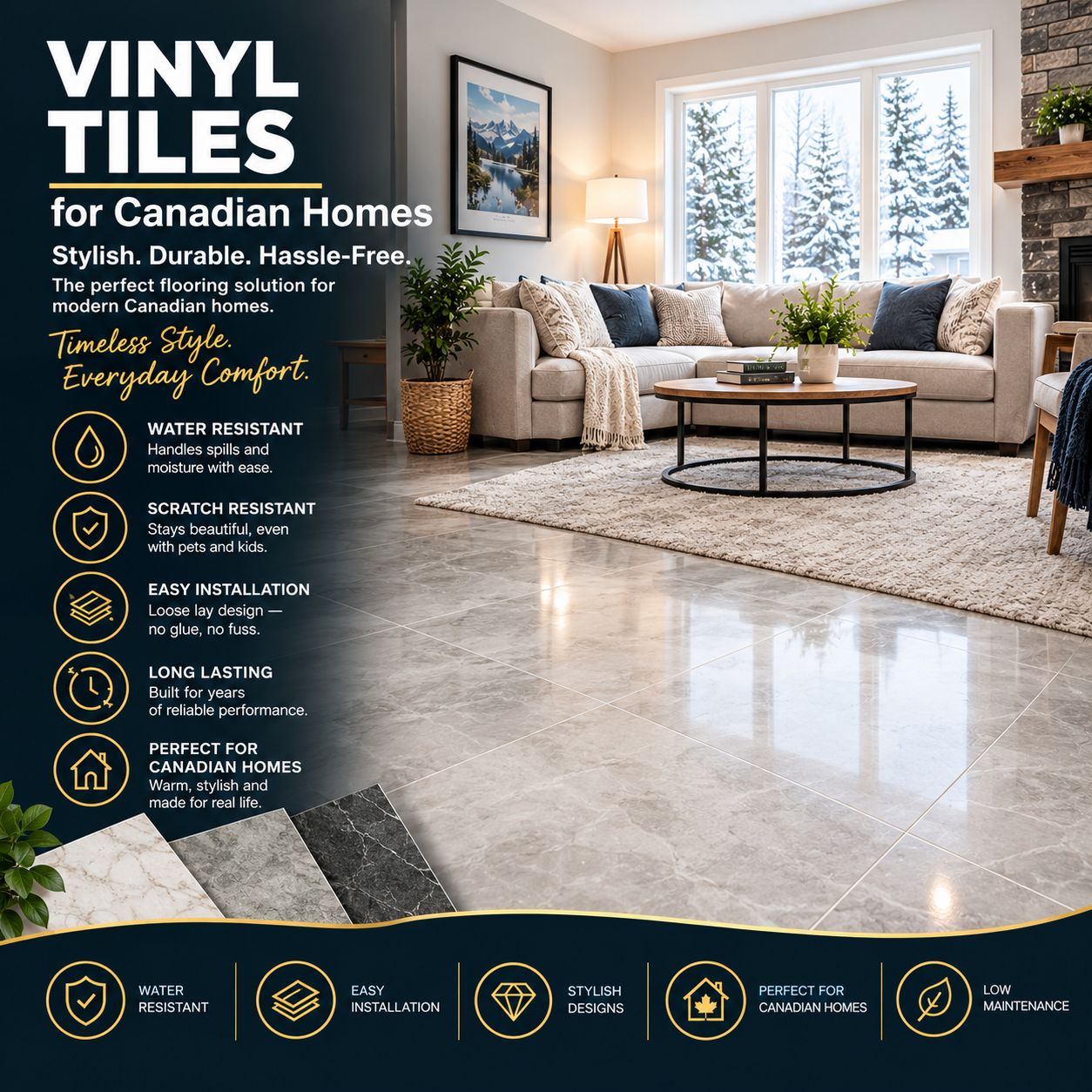 Vinyl Tiles Flooring
